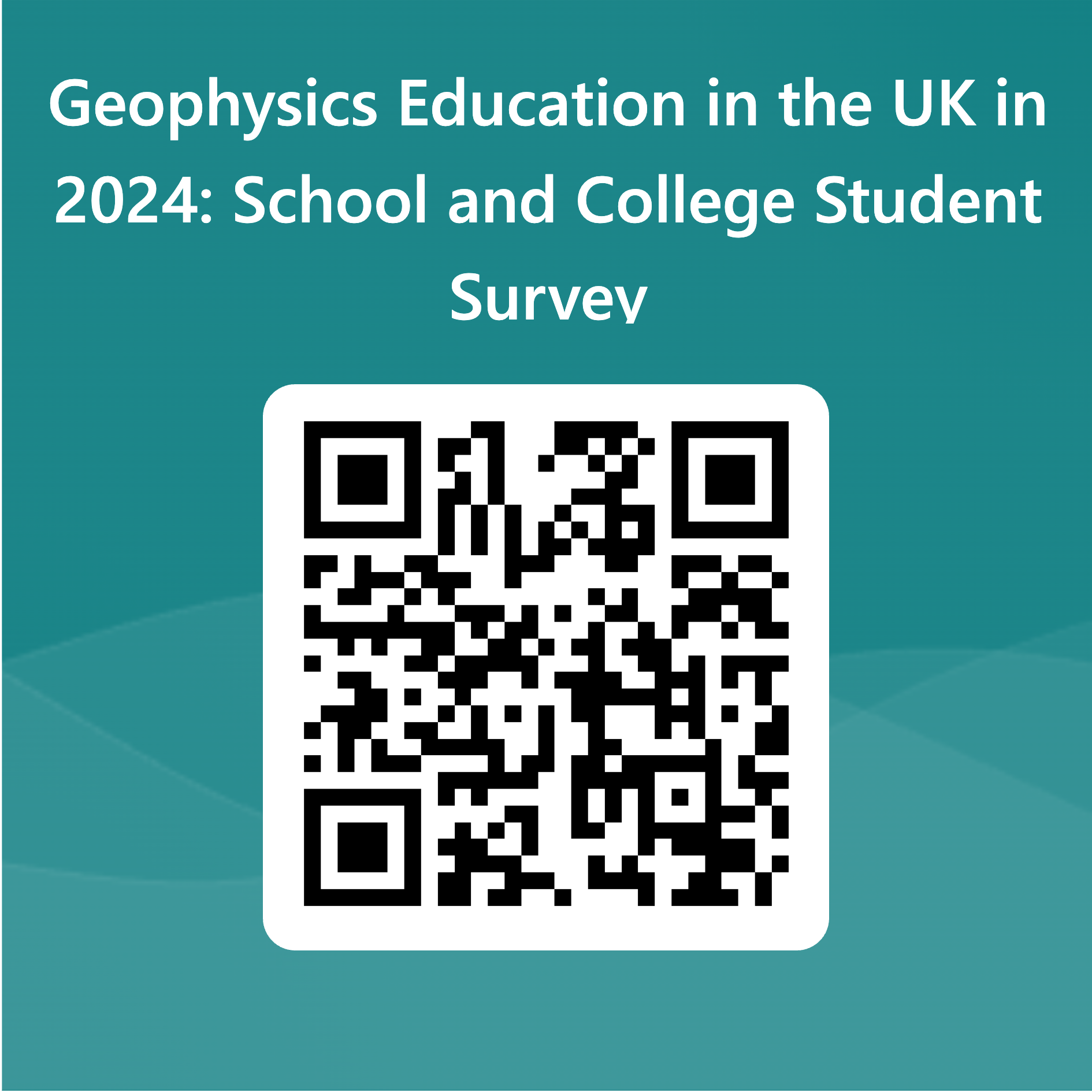 QRCode for Geophysics Education in the UK in 2024 School and College Student Survey